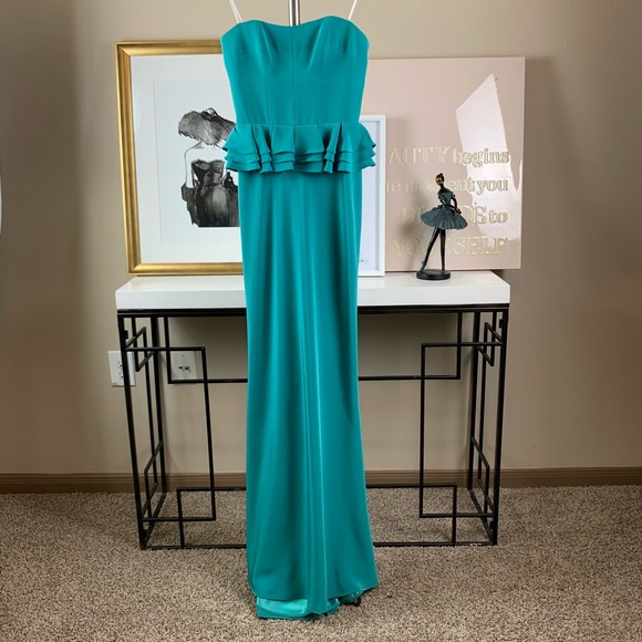 ABS by Allen Schwartz Peplum Gown - Picture 2 of 13